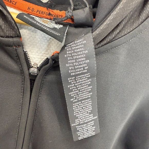 Harley Davidson Performance Men's XXL Hoodie Black Gray Logo Sweater Motorcycle - Picture 10 of 13